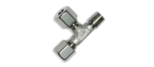 Male stud barrel tees B-LE-R