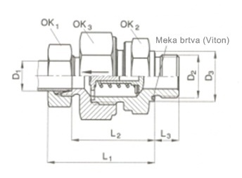 Nepovratni ventil B-RHV-M-WD